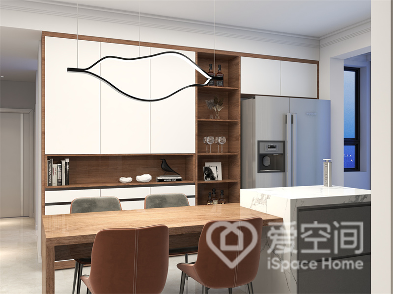 城市名园129㎡三居室现代简约风装修案例