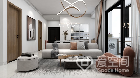 金地梅陇镇128㎡三居室现代简约风装修案例 金地梅陇镇128㎡三居室现代简约风装修案例