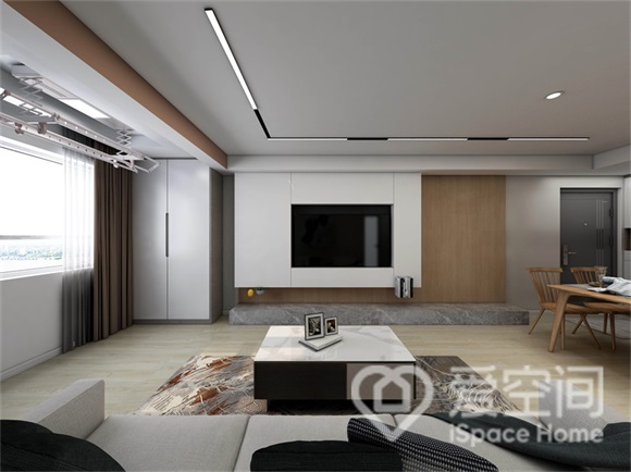 中交海河公馆128㎡三居室现代简约风装修案例 中交海河公馆128㎡三居室现代简约风装修案例