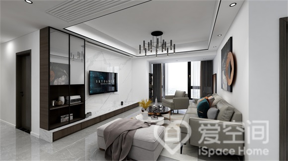 景瑞清能江南悦132㎡四居室现代简约风装修案例 景瑞清能江南悦132㎡四居室现代简约风装修案例