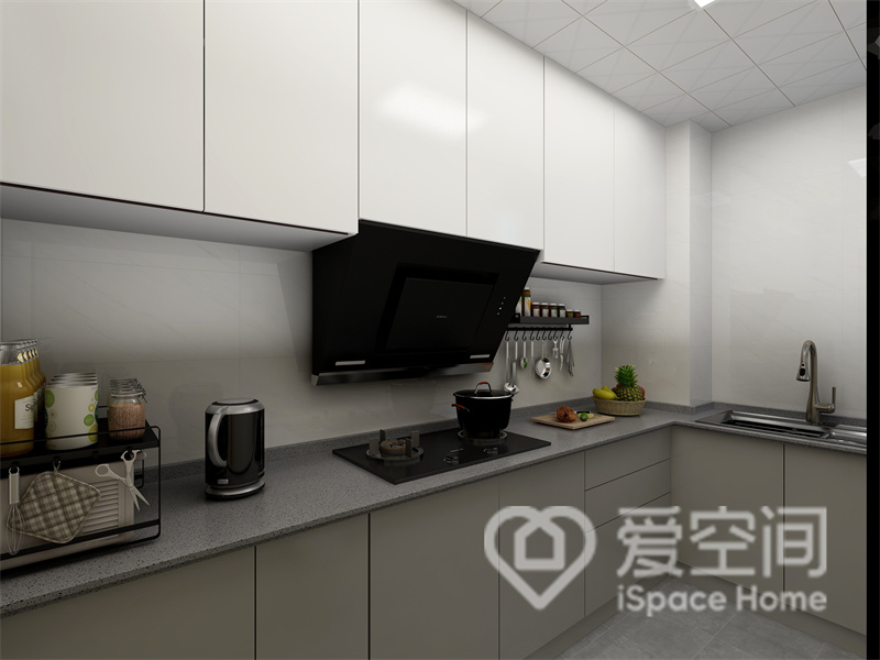 中国铁建西派国印95㎡三居室现代简约风装修案例